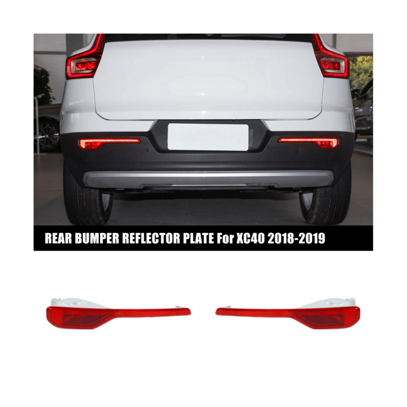 Car REAR LEFT & RIGHT BUMPER REFLECTOR PLATE for VOLVO XC40 2018-2019 31656865 31656866