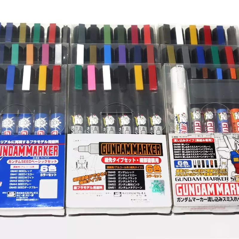 MR.HOBBY Model Marker Set GMS105/108/109/110/112/113/121/122/124/125/126/127 GSI Creos pennarelli per vernice penna a colori per Kit modello