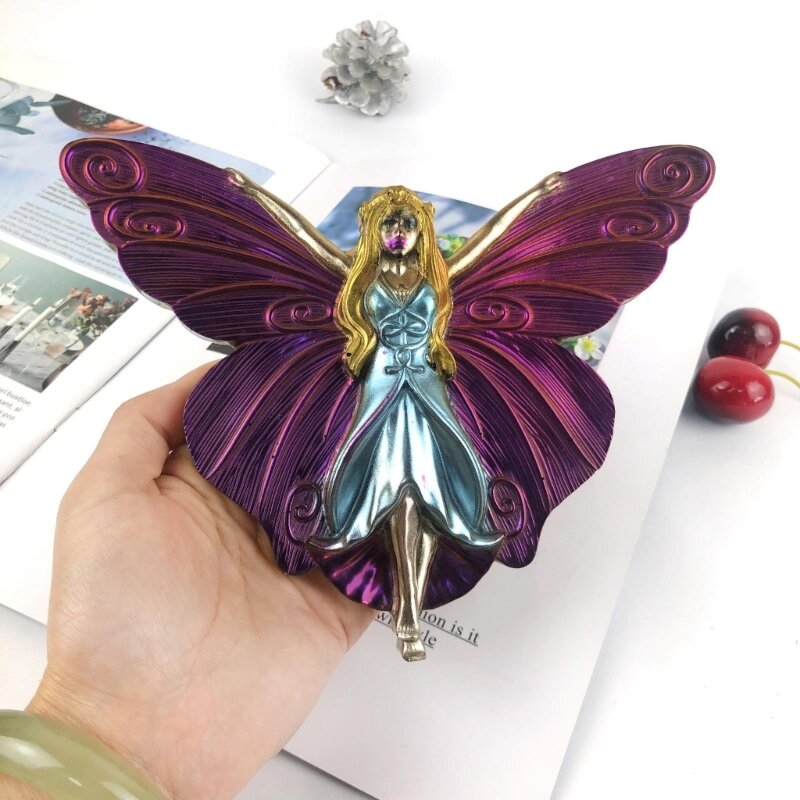DIY Cetakan Gantungan Kunci Sayap Kupu-kupu Semi-stereoskopik Perhiasan Epoksi Resin
