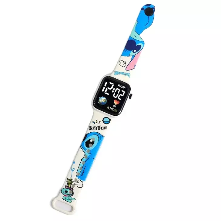 Stitch Disney นาฬิกาเด็กชาย reloj inteligente Jam Tangan Digital NIOS