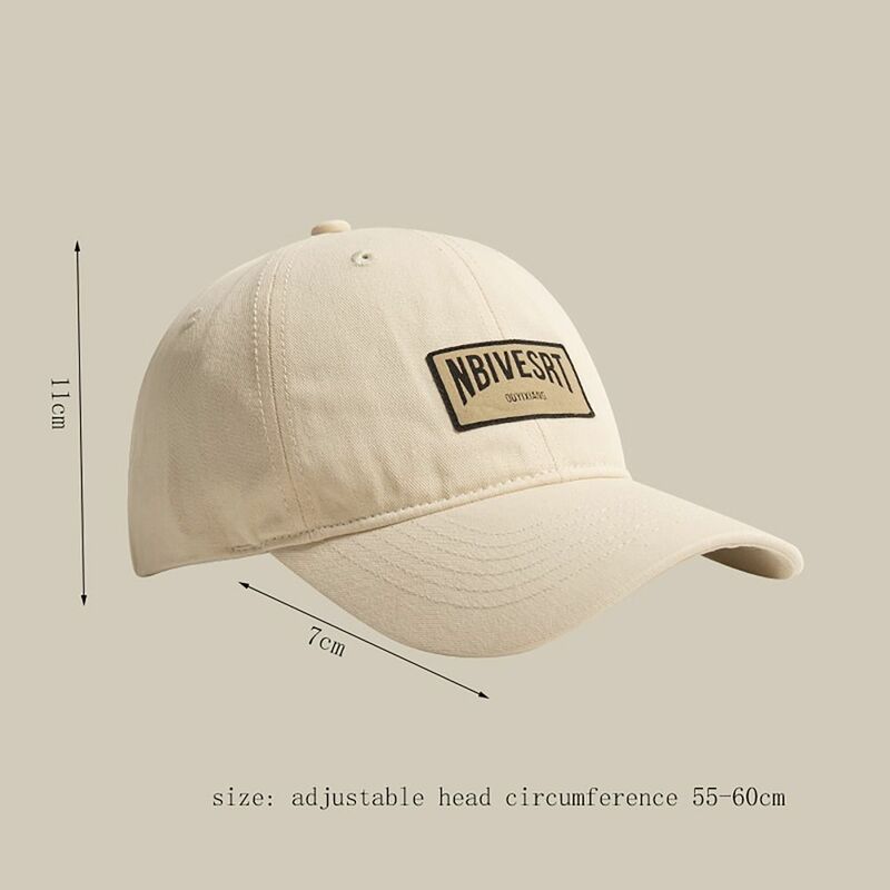 Face Smaller Baseball Cap Casual Adjustable Letters Embroidered Peaked Hat Curved Brim INS Style Sun Hat Sports Outdoor