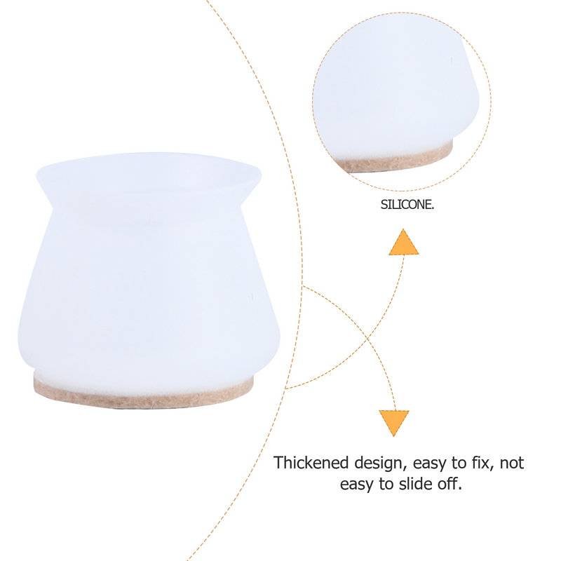 Leg Sets Silicone Furniture Protector and Chair Cover Cushions Thickened Pad Abrasion-resistant
