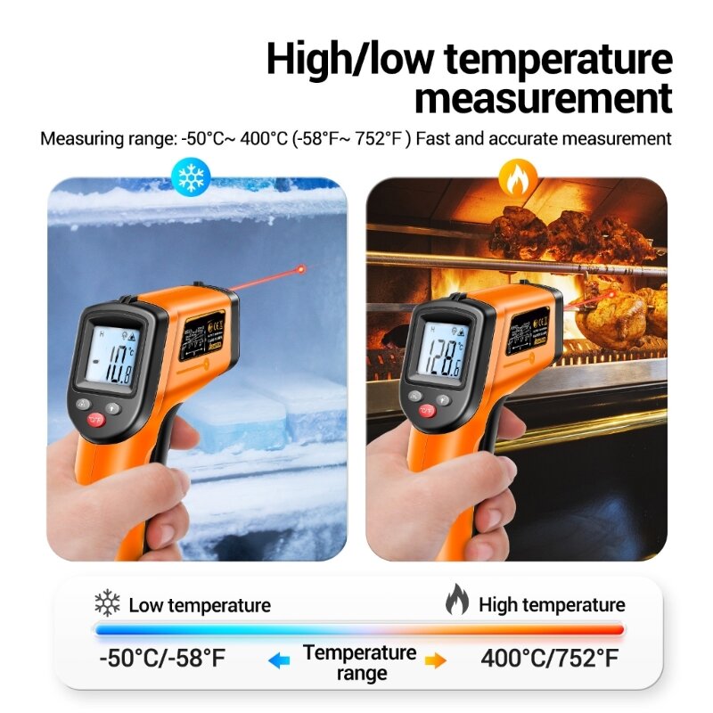 Probador temperatura eficiente Termómetro fácil usar Plástico para jardín Hogar
