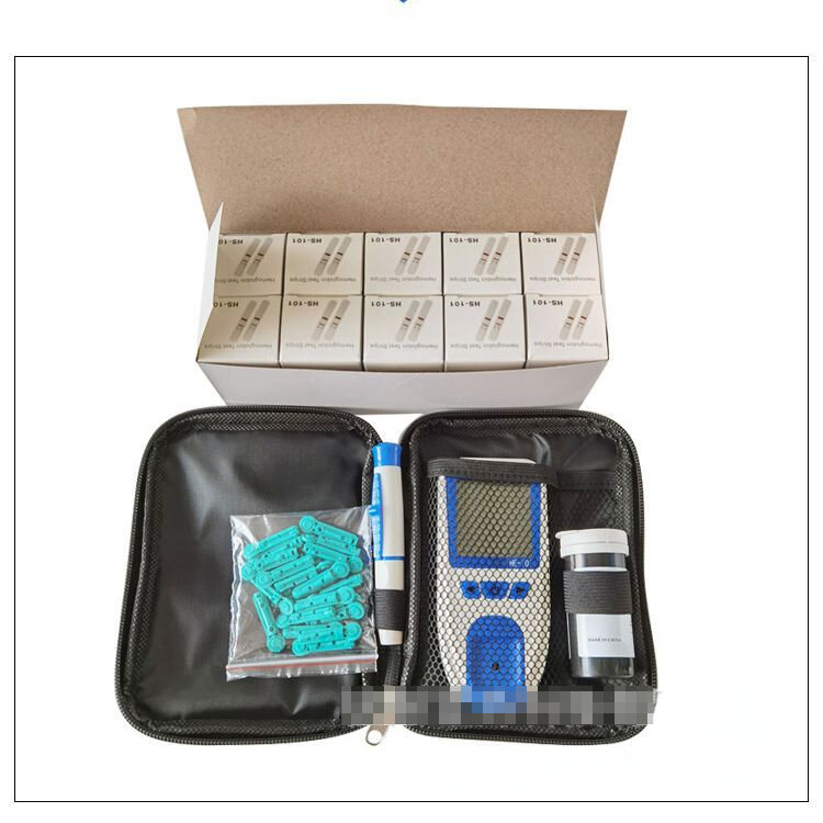 Grensoverschrijdende Hemoglobine Detector Analyzer Bloedarmoede Detectie Thuisgebruik Set Met 25 Hemoglobine Test Papier Engels