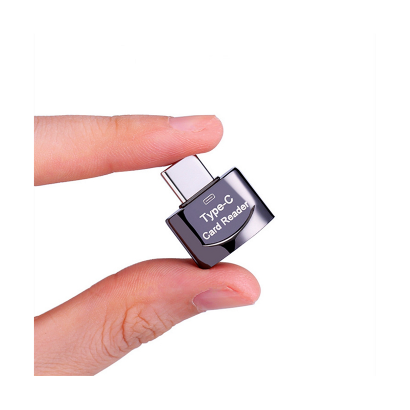 Lector de tarjetas TF a tipo C, adaptador OTG de tarjeta de memoria a USB C de alta velocidad para teléfonos móviles y portátiles