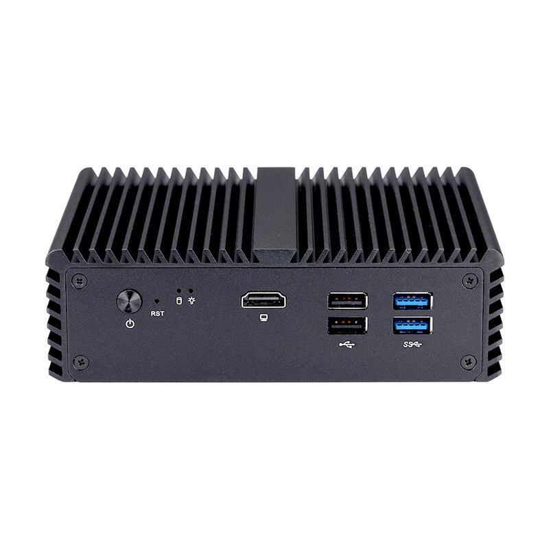 QOTOM Firewall Micro Appliance Q730G5 Q750G5 Celeron J4105 J4125  Quad Core 5 *I225-V 2.5G LAN Gateway Router Fanless Mini PC