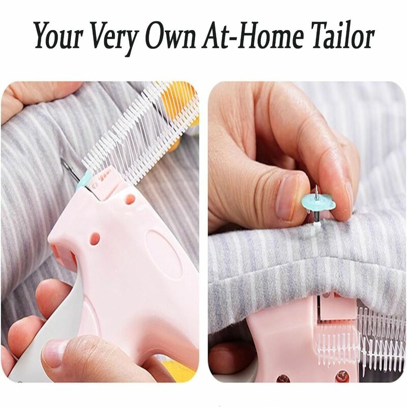 Non-slip Quick Clothing Fixer Household Easy To Use Bed Sheet Sewing Fixer Blanket Bear Buckles Quilt Tacking Gun for Clothing