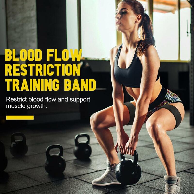 Correas de muslo para oclusión muscular, correas de muslo eficaces para levantamiento de pesas, entrenamiento muscular, compresión elástica para evitar
