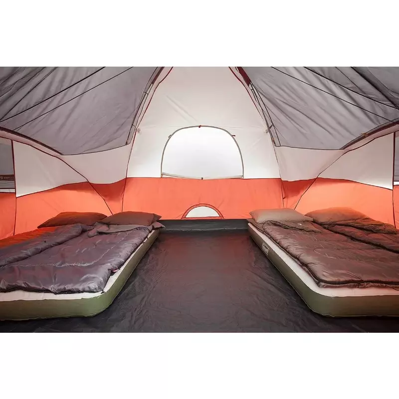 Coleman-Raincesキャンプテント、調節可能な換気、収納ポケット、キャリーバッグ、クイックセットアップ、送料無料、8人