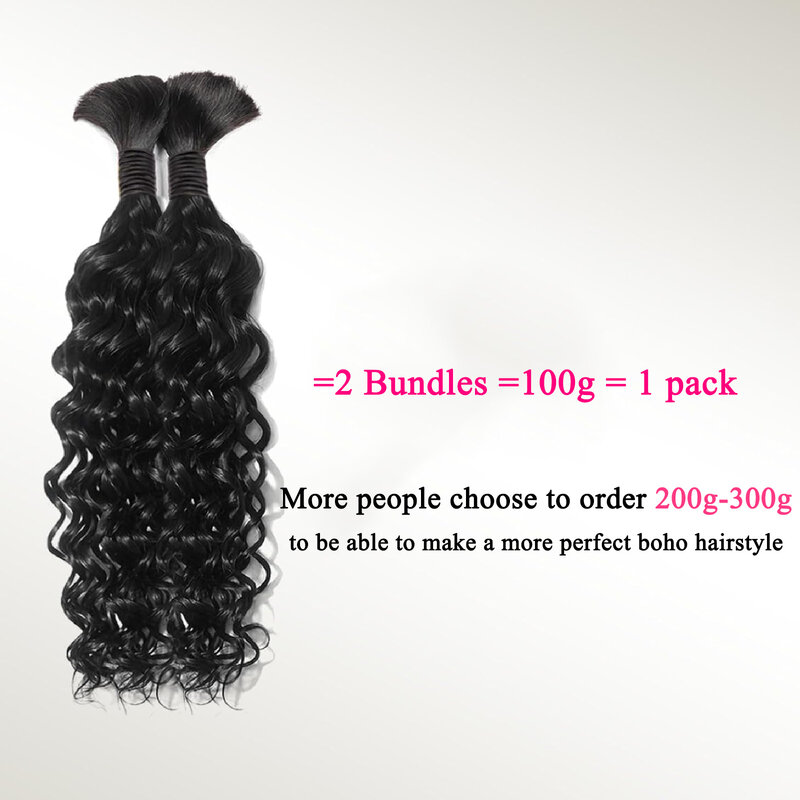 Человеческие волосы NABI, плетение, искусственные волнистые волосы, косички для наращивания, глубокие волны, волнистые кудрявые натуральные человеческие волосы, пучок для косичек в стиле бохо