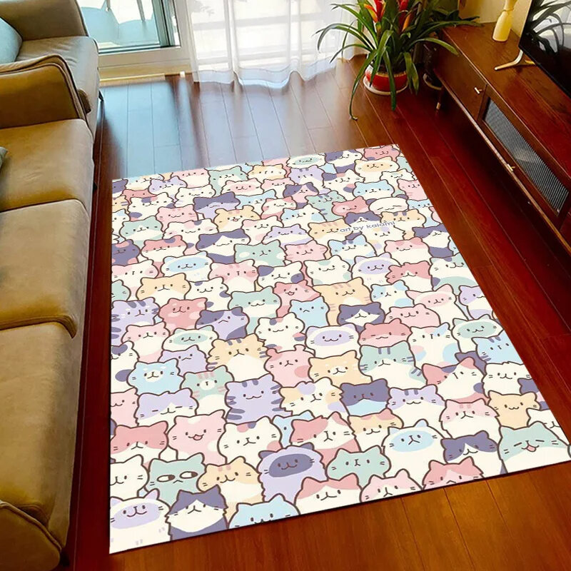 Haustiere Fußabdruck Serie großflächigen Teppich Teppich Teppich für Wohnzimmer Schlafzimmer Fuß matte Dekoration, Kinder rutsch feste Boden matte Tische Matten