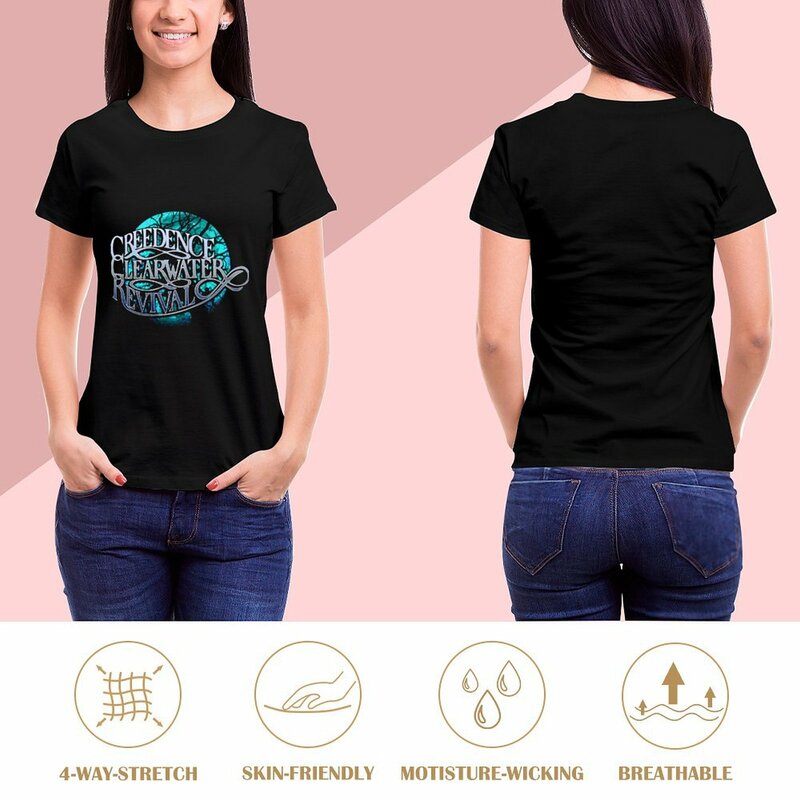 CCR-T-shirt surdimensionné pour femme, vêtements, médicaments