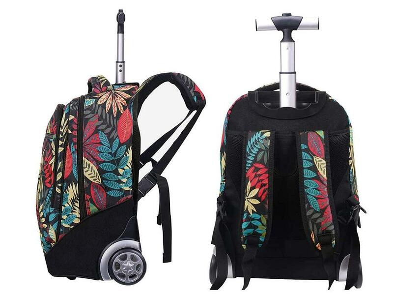 Школьный рюкзак Aoking на колесиках для девочек, детский рюкзак для ноутбука 18 дюймов, портфель для школы