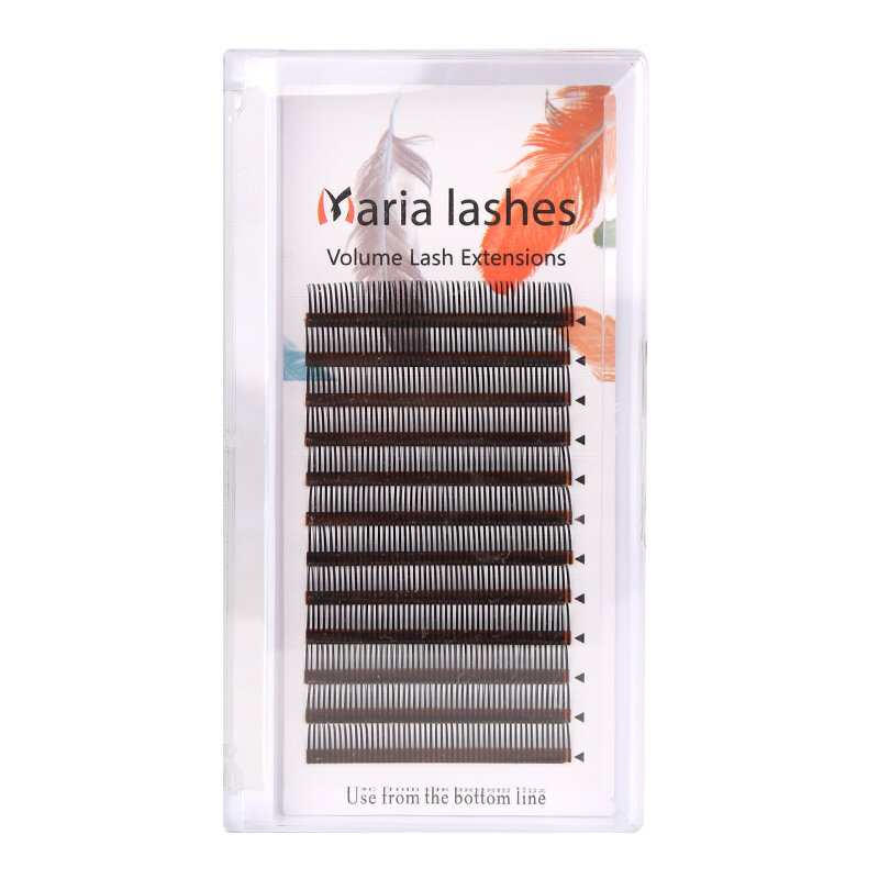 MARIA 5D Flora Lashes Easy Fan Eyelash Extensions Wholesales  Premade Volume 12 Rows W Style Natural Soft Private Logo