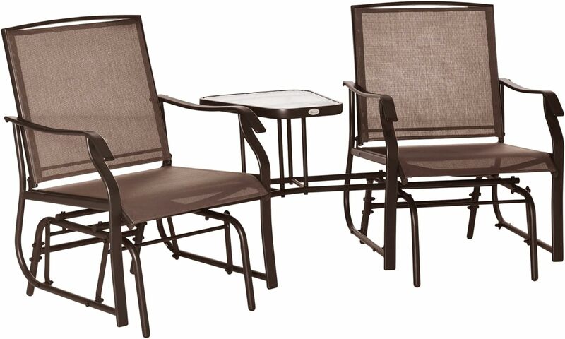Chaises d'extérieur avec table basse pour foetus, chaise à bascule, balançoire, causeuse avec écharpe respirante pour jardin, porche
