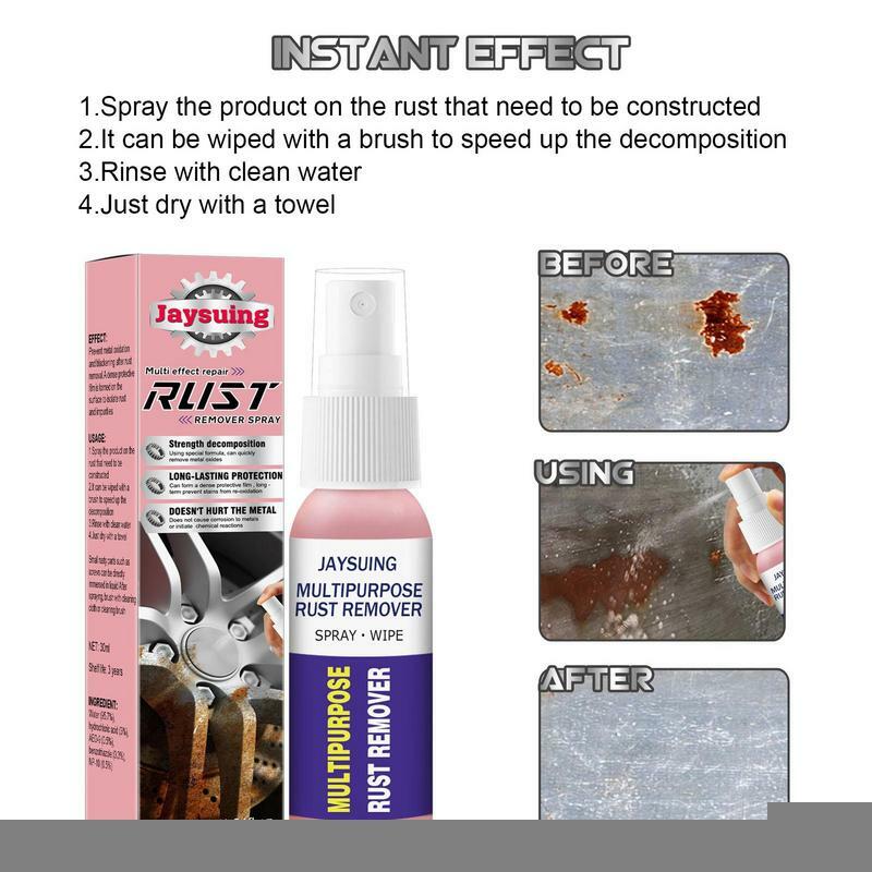Metal Rust Remover Multipurpose Rust Removal For Kitchen 30ml Home Cleaner To Stop Rust And Corrosion In Bathroom Garage Cars