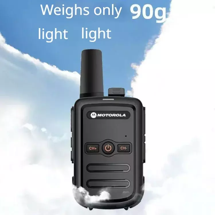 Motorola-Talkie Walperforé PT858, radio à usage général, UHF 6800-400 MHz,16 canaux, haute puissance, radio FM avec casque, 470 mAh