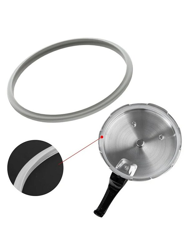 Junta de repuesto para olla a presión, anillo de sellado de goma de aluminio, 18cm, 22cm, 24cm, 26cm