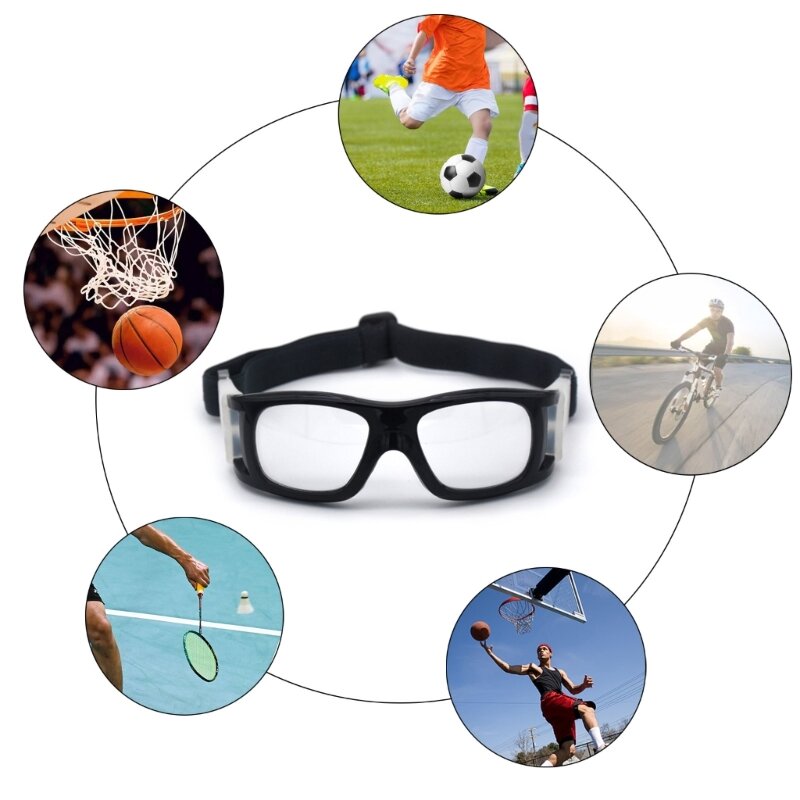 Óculos à prova de explosão para esportes ao ar livre, óculos para basquete e futebol