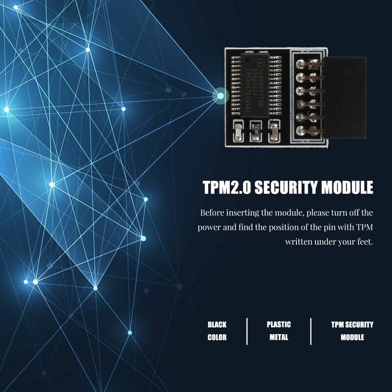 TPM 2.0 Encryption Security Module Remote Card LPC-12PIN Module for GIGABYTE 12PIN LPC TPM2.0 LPC 12 Pin Security Module
