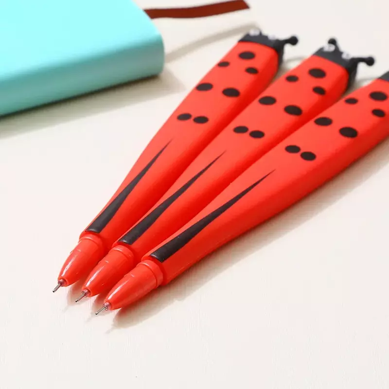 크리 에이 티브 귀여운 만화 젤 펜 고무 소재 0.5mm 쓰기 도구 블랙 잉크 사무 용품 편지지 카와이 학교 용품