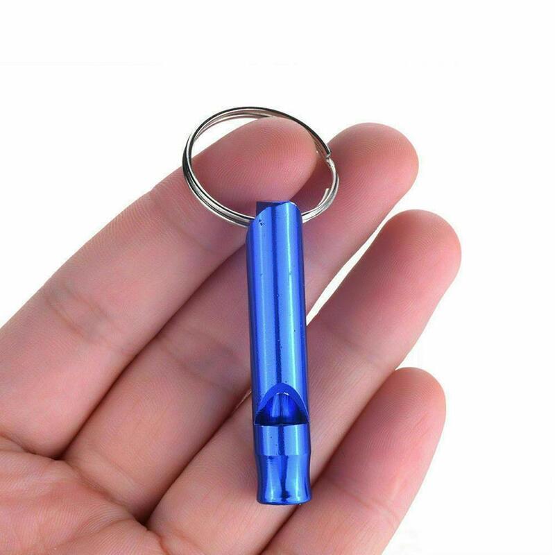 Metal Whistle Pendant Keyring Outdoor Multifunctionele Survival Hanger Mini Team 1pcs Size Emergency Gift Sleutel H7X0