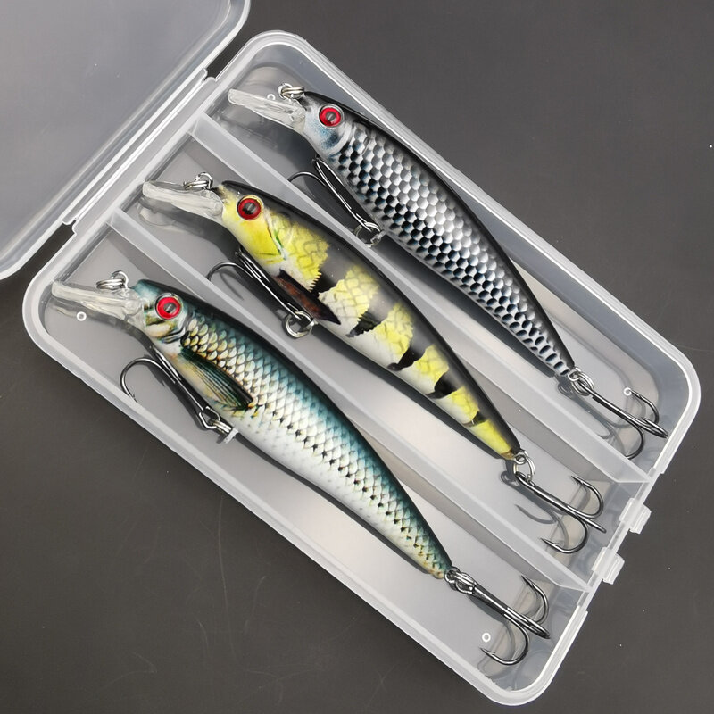 1pc/3pcs 13g Fishing Lure Colorful Printing Sinking Minnow Artificial Bait Cool Fishing Tackle