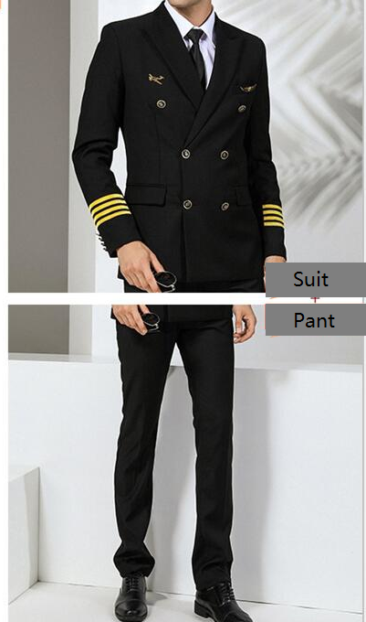 맞춤형 패션 하이 퀄리티 항공 조종사 유니폼, 승무원 항공사 유니폼