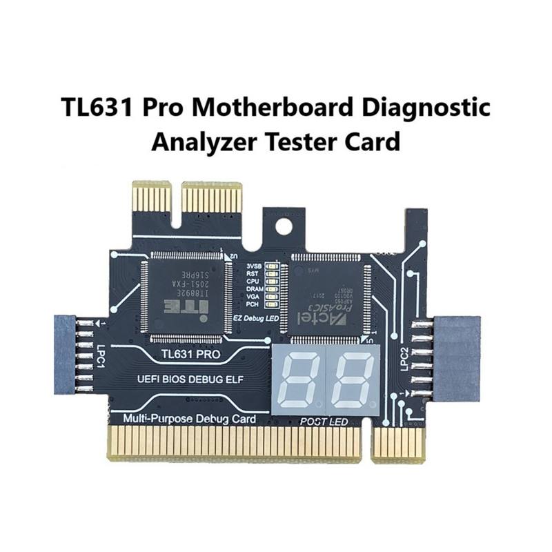 TL631 Pro LPC-DEBUG Diagnostic Card+Expansion Card PCI PCI-E Mini PCI-E Motherboard Multifunction