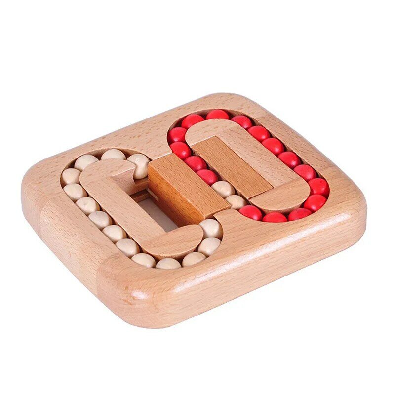 Wooden Puzzle Ball Toy Lu Ban Lock Children's Education Early Education Adult Social Jigsaw Puzzle Game  Magic Sliding Ball