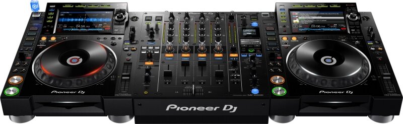 Pioneer-CDJ-2000NXS2 Disc Player, DJ Turntable Mix Club Set, 1x DJM-900NXS2