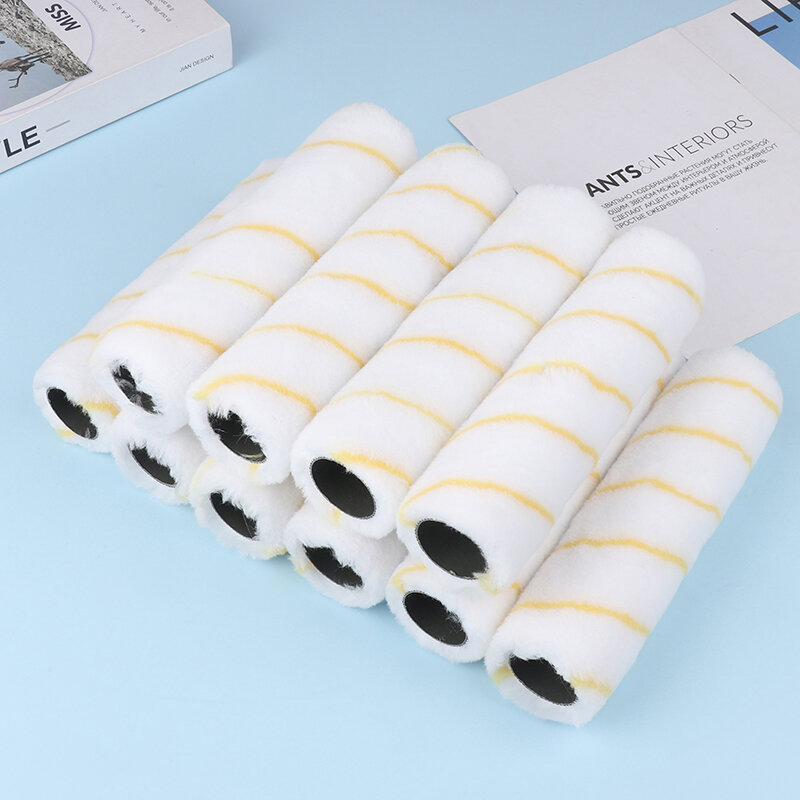 "10pcs 9"" Microfiber Roller Cover Sleeves Smooth And Even Paint Application - Painting Accessories"