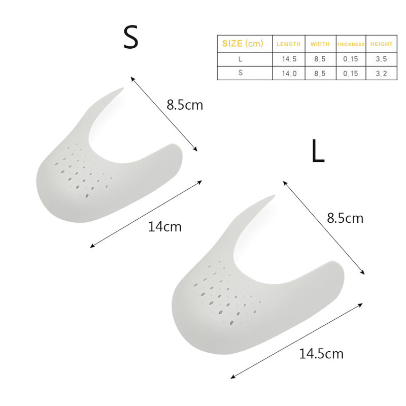 1 Pair Sport Shoe Protection Anti Crease Shoe Protector for Sneakers Toe Caps Anti-wrinkle Support Shoe Stretcher Extender
