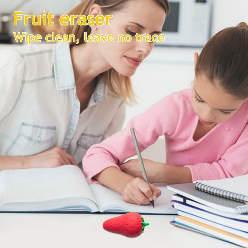 Искусственные ластики с фруктами, не размазываются и не рвется, заполнение для классной комнаты, учебные принадлежности для школы
