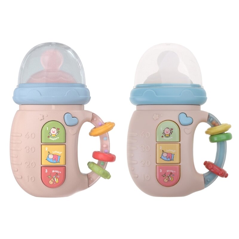 Sonajero electrónico Y1UB, instrumento musical para bebé, biberón para dentición, juguete educativo para teléfono para niño y