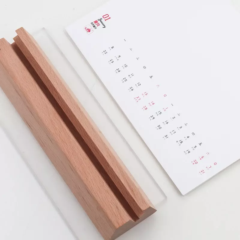 Kuelox-تقويم خشبي للمكتب ، تقويم ذاتي الصنع ، جدولة يومية ، مخطط طاولة ، رسالة ورسم ، منظم جدول أعمال سنوي ،