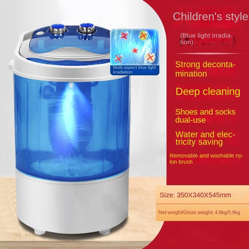 2023New Shoe Washing Machine Semi-automatic Shoes Washer for Home Drain Dehydration Dump Drying Shoes Laundry Integrated Machine