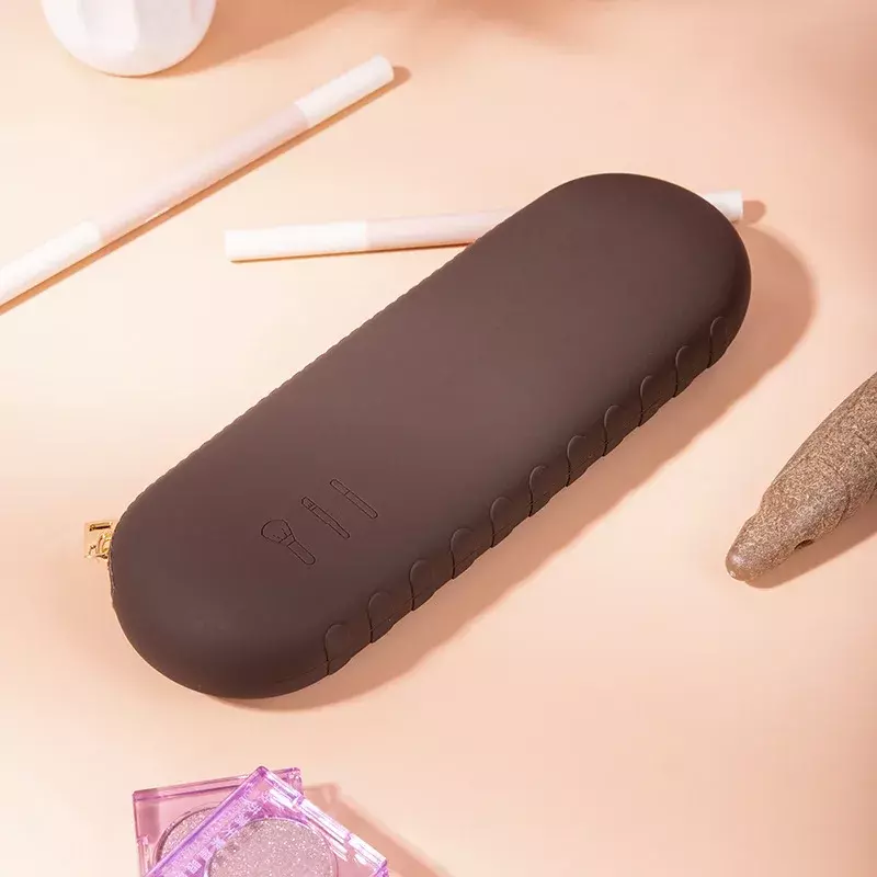 Large Travel Makeup Brush Holder Silicone Cosmetic Brush Organizer Portable Make Up Brushes Storage Case Soft Beauty Brush Bag