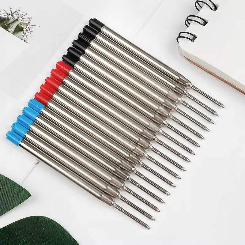 20/10/5Pcs Ballpoint Pen Refill For Parker Pens Medium Point Black Blue Red Ink Rods L:3.9 In G2 Metal Refill Writing Stationery