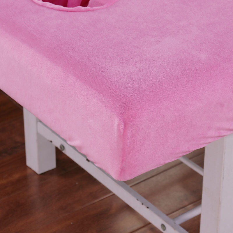 الكريستال المخملية غطاء السرير سميكة بسيطة كرسي العناية بالجمال يغطي سرير تدليك غطاء ل مستشفى فندق صالون تجميل