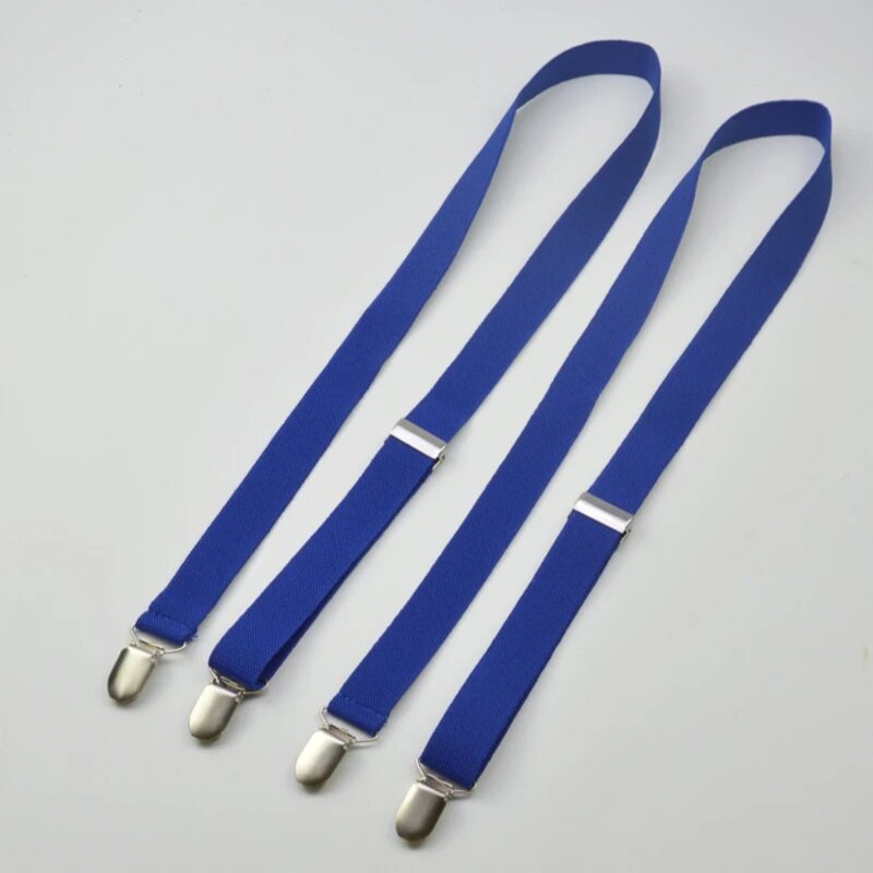 Dacron Elastic Trouser Strap Clamp Comfortable Adjustable Solid Color Trouser Belt Clip Multipurpose Belt Clamp