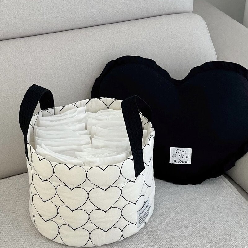 Korean Portable Baby Diaper Storage Basket for Home Children's Toys Miscellaneous Items Sorting Basket Diaper Storage Bag