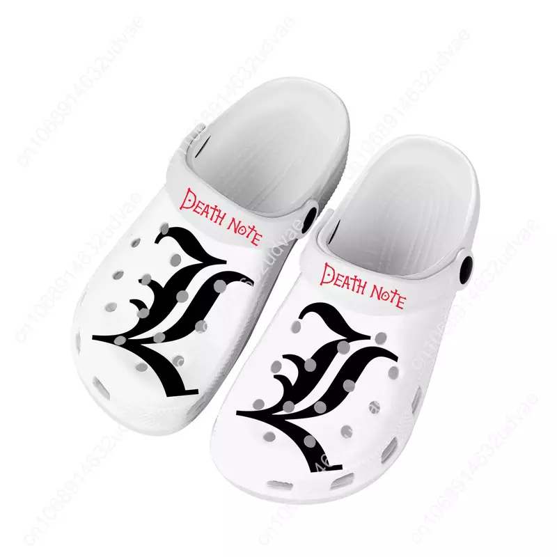 Zapatos de agua personalizados para hombres y mujeres, zuecos de Manga Anime Death Note Yagami Lawliet L, calzado de jardín para adolescentes, zapatillas de playa con agujeros