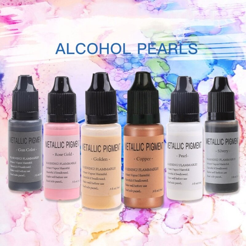 Metallic Set 6 Color Concentrated Extreme Alcohol-Based