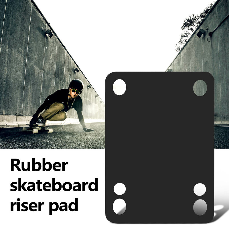Borracha Skate Riser Pad, 3mm, Pacote de 2