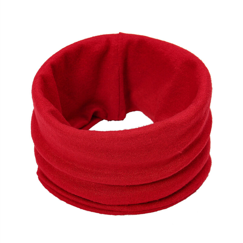 Winter Women Men Ring Windproof Warm Neck Scarf Ski Hood Thick Lady Knitted Solid Face Cover Unisex Bandana Neckerchief Outdoor