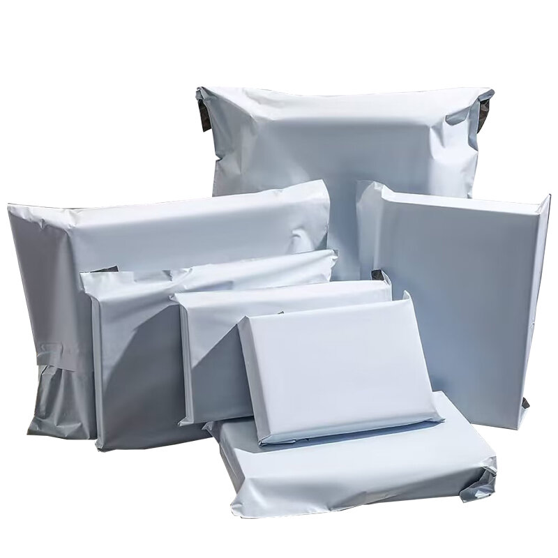 Bolsas de sobres de plástico con sello autoadhesivo, bolsas de almacenamiento de sobres, Color blanco, envío rápido, 50 unids/lote