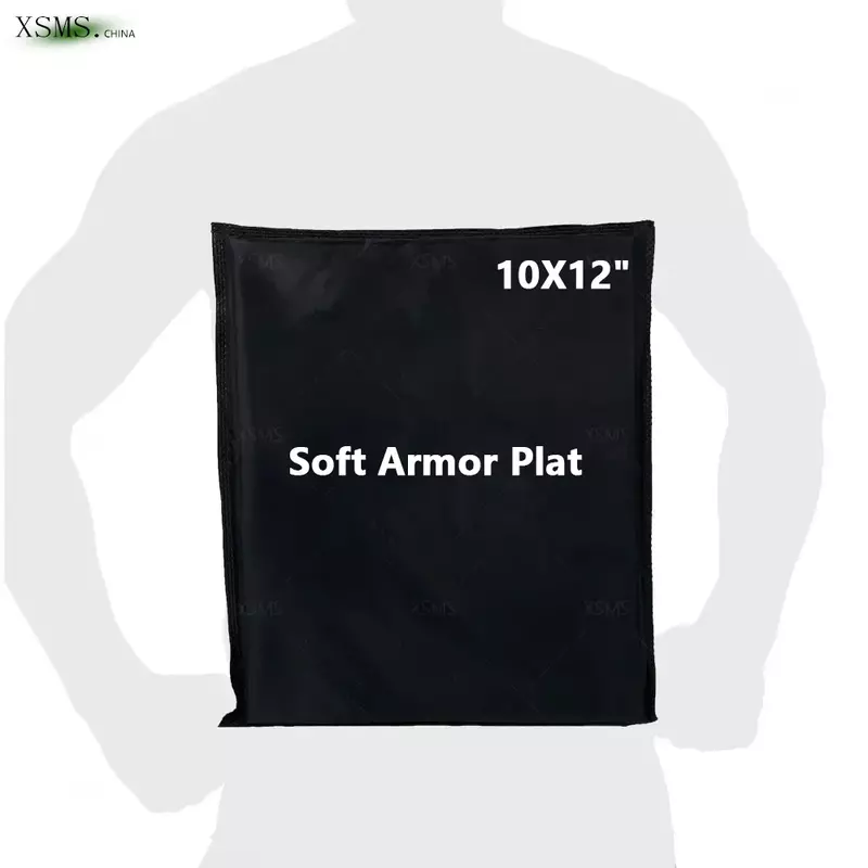 Placa de armadura suave NIJ IIIA 3A, Panel de armadura suave ligero a prueba de balas, placa balística para policía de combate del Ejército, 10x12