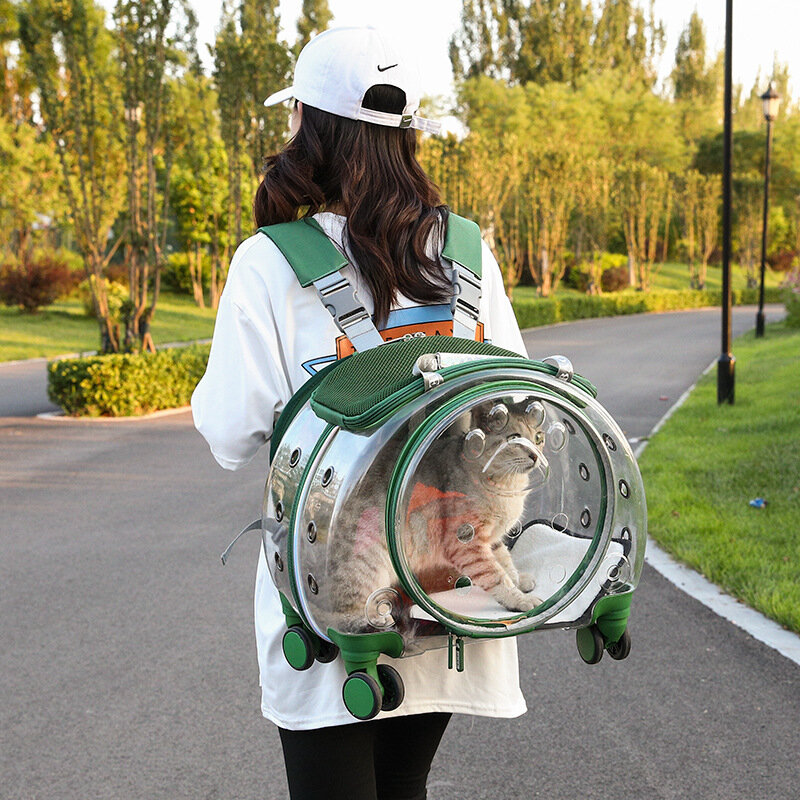 Портативный многофункциональный прозрачный рюкзак для домашних животных