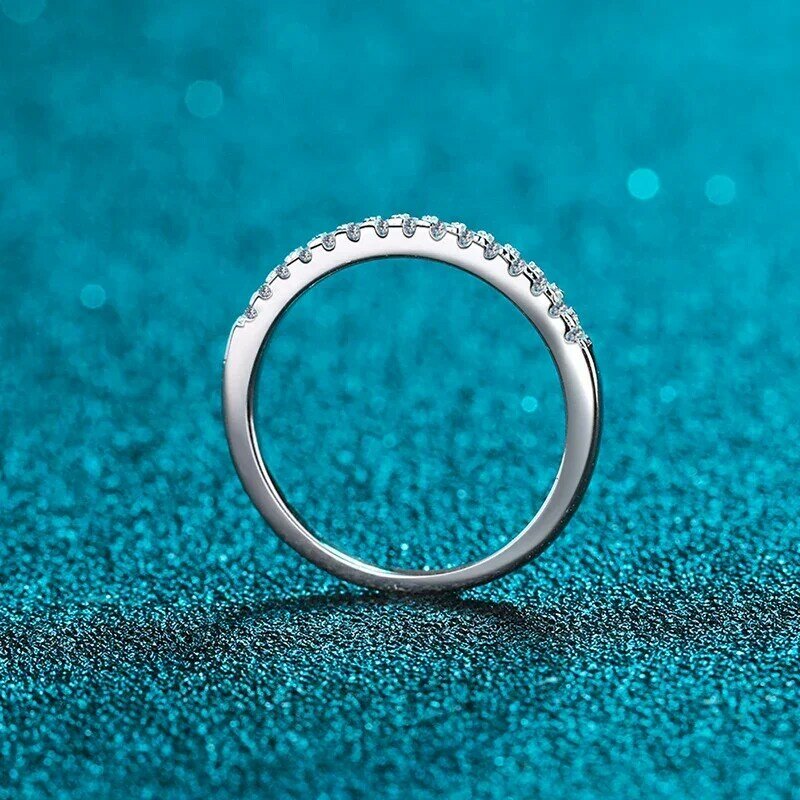 ALITREE D цвет маленький Муассанит кольцо высшего качества 925 Стерлинговое Серебро коктейльные кольца для женщин обручальные Обручальные кольца ювелирные изделия
